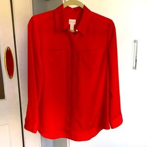 Fir engine red blouse.